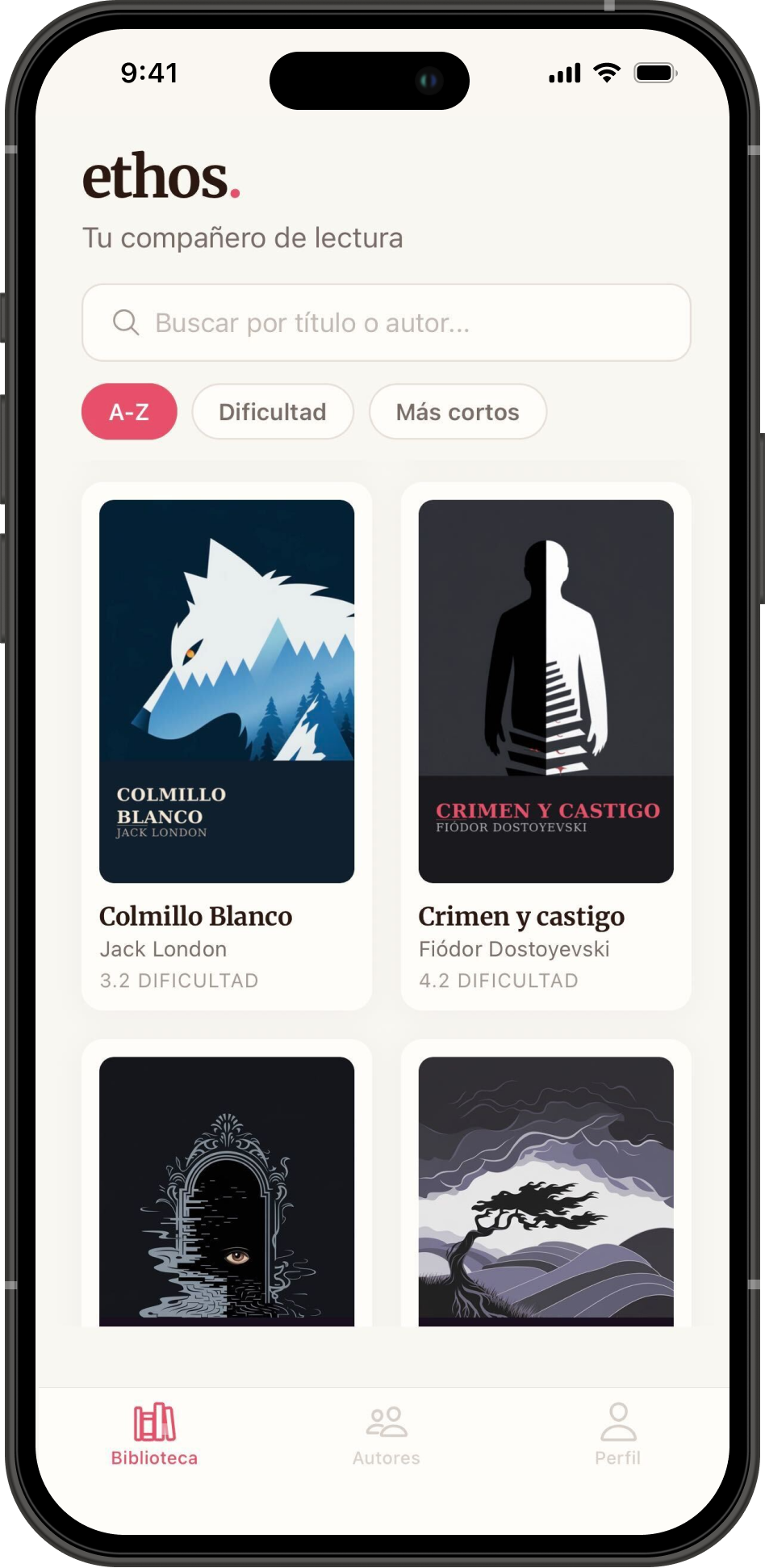Catálogo de clásicos en ethos